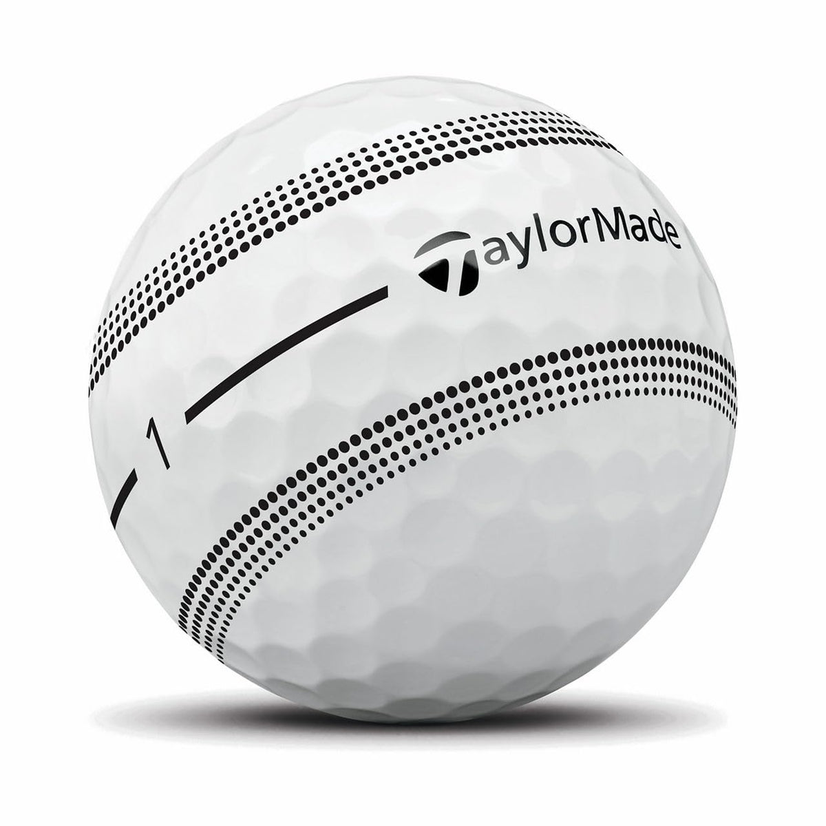 TaylorMade Tour Response 360-degree alignment close-up emphasizes the 22mm aid for precise setup