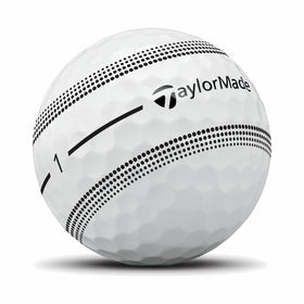 TaylorMade Tour Response 360-degree alignment close-up emphasizes the 22mm aid for precise setup