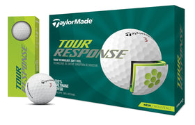 TaylorMade Tour Response ball groove interaction close-up improves spin control
