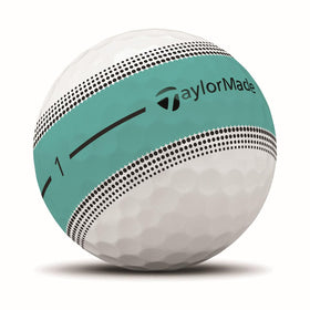 TaylorMade Tour Response Stripe cross-section illustrating 3-layer construction and core depth