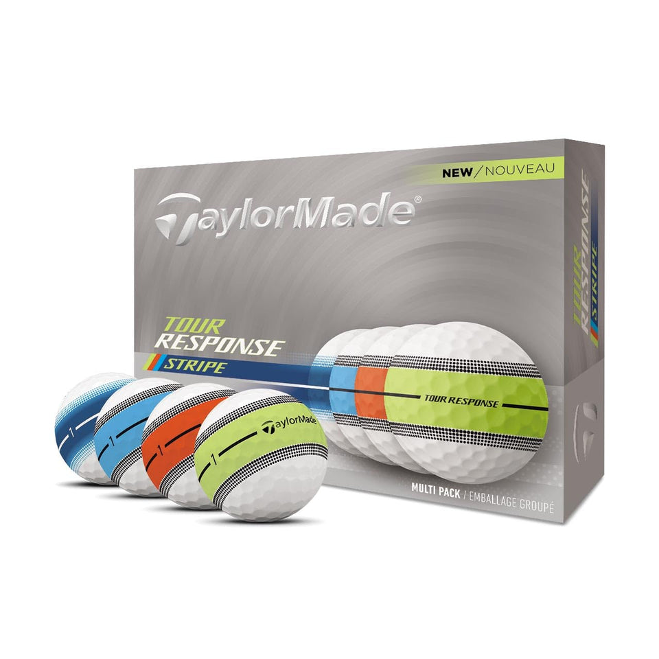 TaylorMade Tour Response Stripe features alignment technology for improved aim and visibility on the greens.