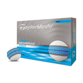 TaylorMade Tour Response Stripe Blue ball centers alignment stripe for consistent putts.