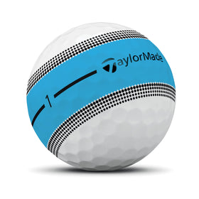 TaylorMade Tour Response Stripe ball color variants improve on-course visibility during daylight.