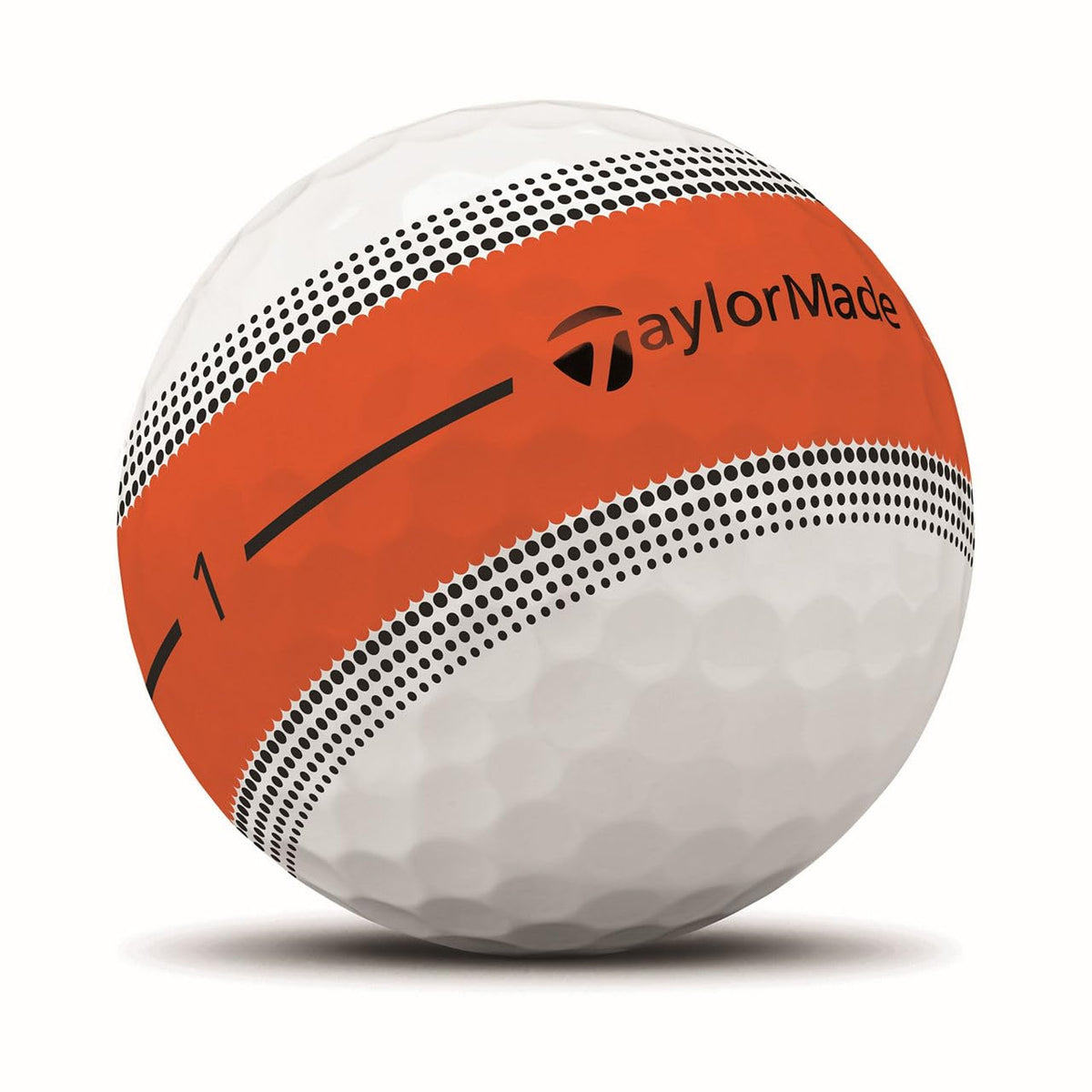 TaylorMade Tour Response Stripe soft hybrid cover closeup emphasizing durability and spin