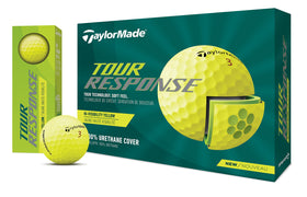 TaylorMade Tour Response Yellow Dozen Speedmantle layer promises consistent ball speed.