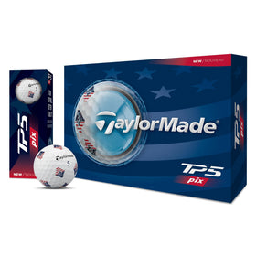 TaylorMade TP5 PIX clearpath alignment lines aid precise green sighting.