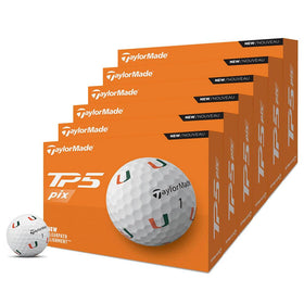 TaylorMade TP5 PIX Miami one-dozen packaging highlighting team branding for fans