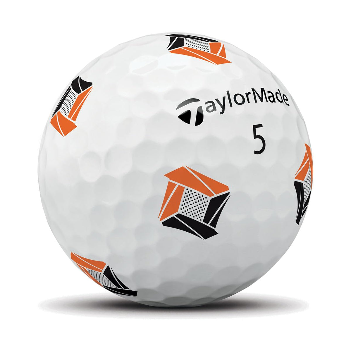 TaylorMade TP5 PIX microcoating improves dimple consistency for smooth performance.