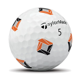 TaylorMade TP5 PIX microcoating improves dimple consistency for smooth performance.