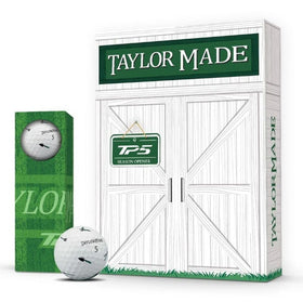 TaylorMade TP5 Pix Season Opener ball pattern close-up showing the pix design for precise flight