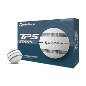 TaylorMade TP5 Stripe box packaging with 12 balls for easy stocking and practice.