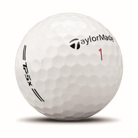TaylorMade TP5x microcoating detail shows precise paint for improved aerodynamics.