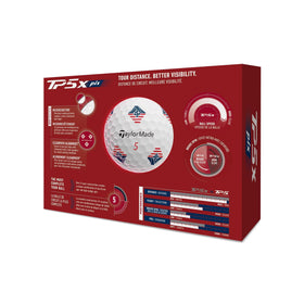 TaylorMade TP5x PIX Five-layer construction boosts speed and flight.
