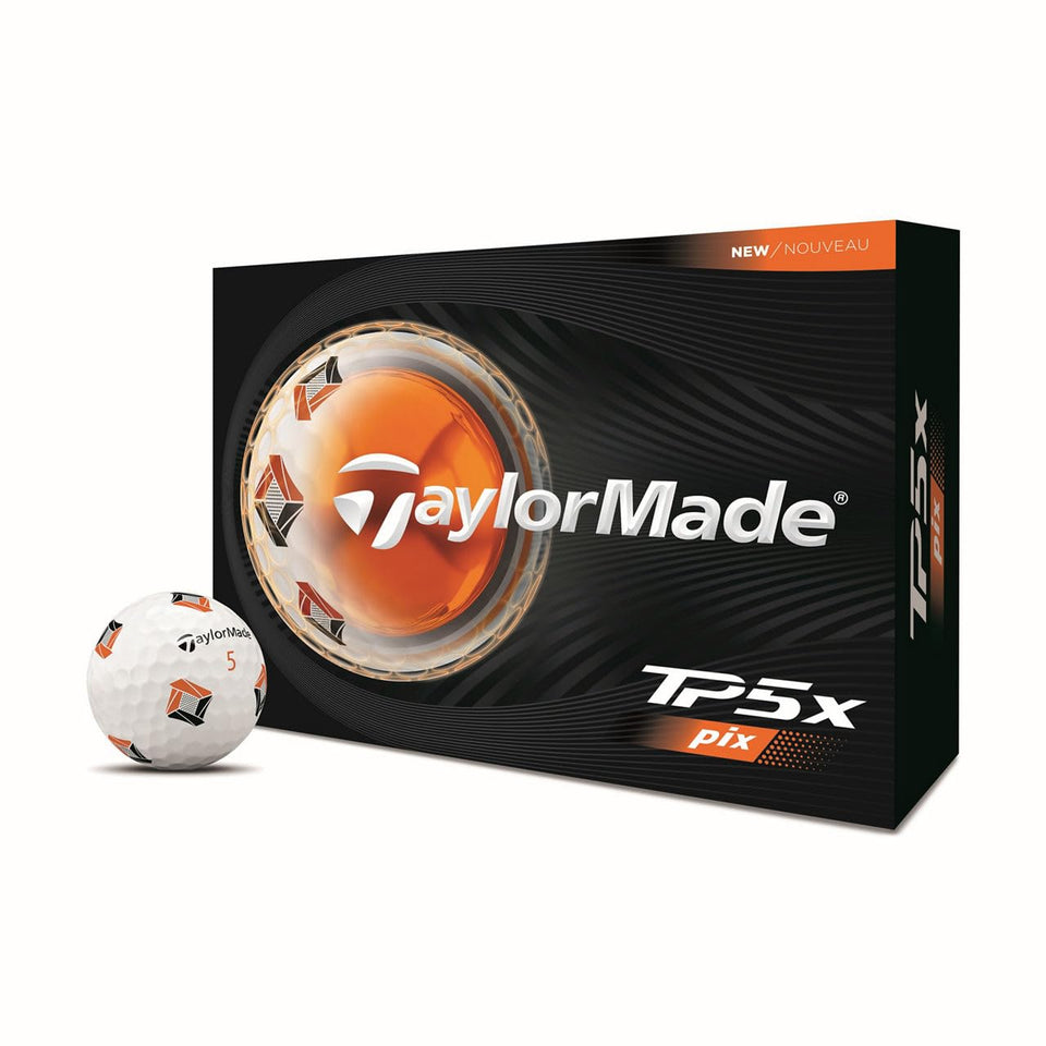 TaylorMade TP5x PIX One Dozen cover with clearpath pattern boosts alignment on greens