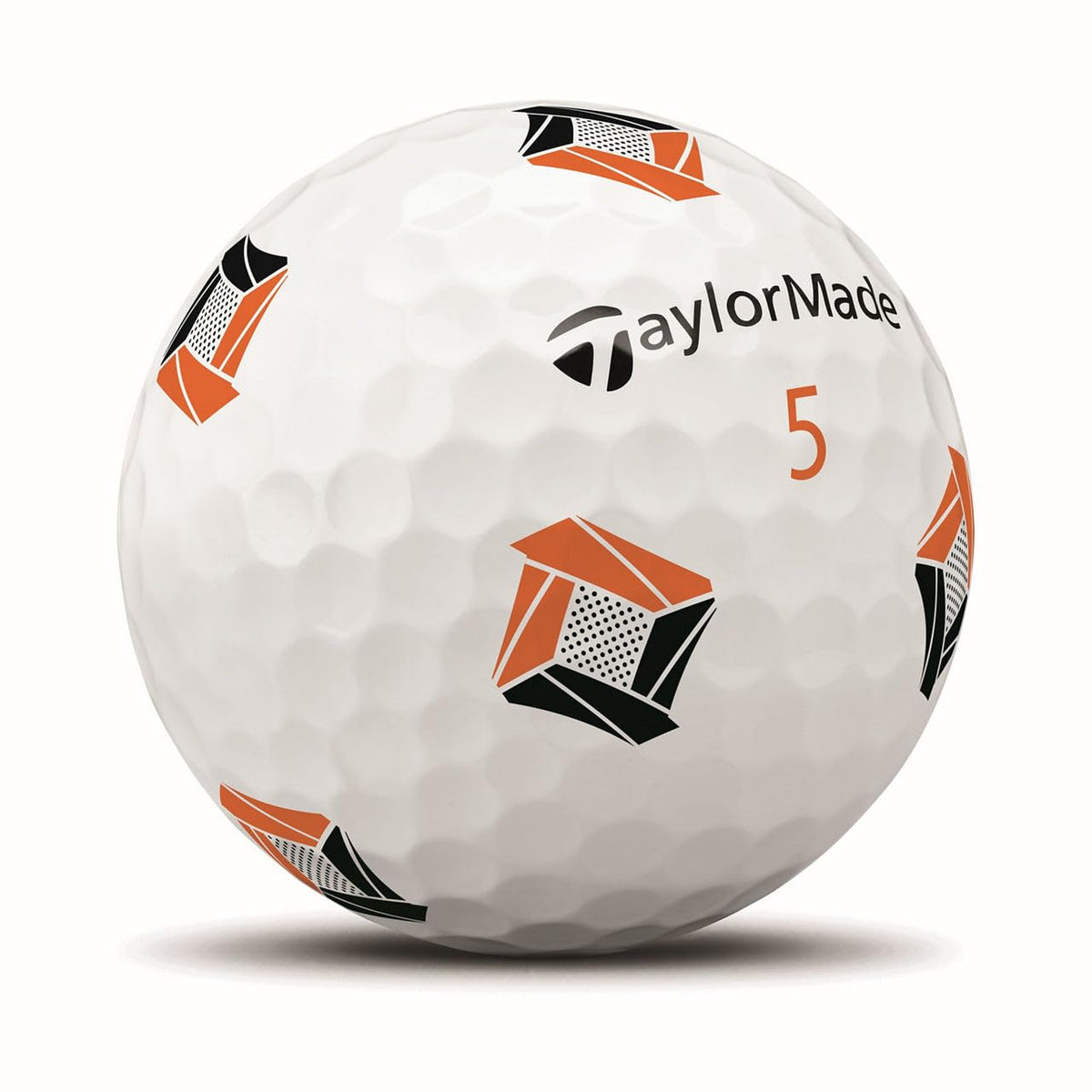 TaylorMade TP5x PIX One Dozen close-up of dimple pattern for consistent flight