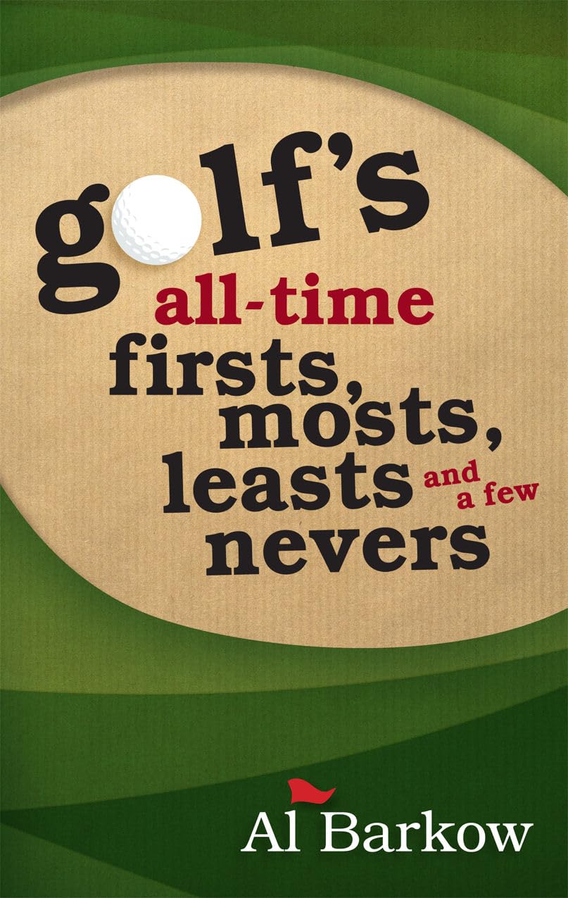 Taylor Trade Publishing Golf's All-Time Firsts cover; ideal trivia reference for golf fans