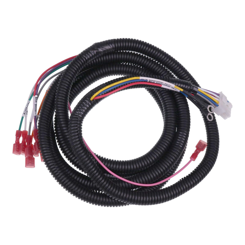 TCINDRR control wiring harness front view with rugged EZGO connectors.