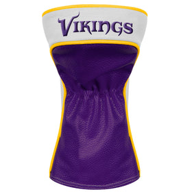 Minnesota Vikings headcover features two embroidered trademarks for team pride and quick identification.