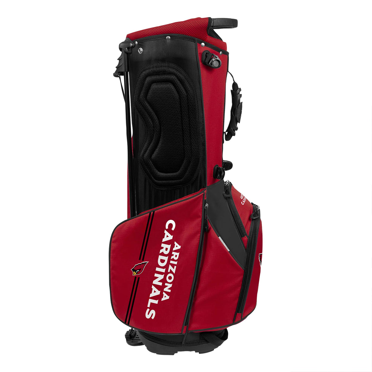 Team Effort WinCraft Caddie Carry insulated cooler pocket in action on course.