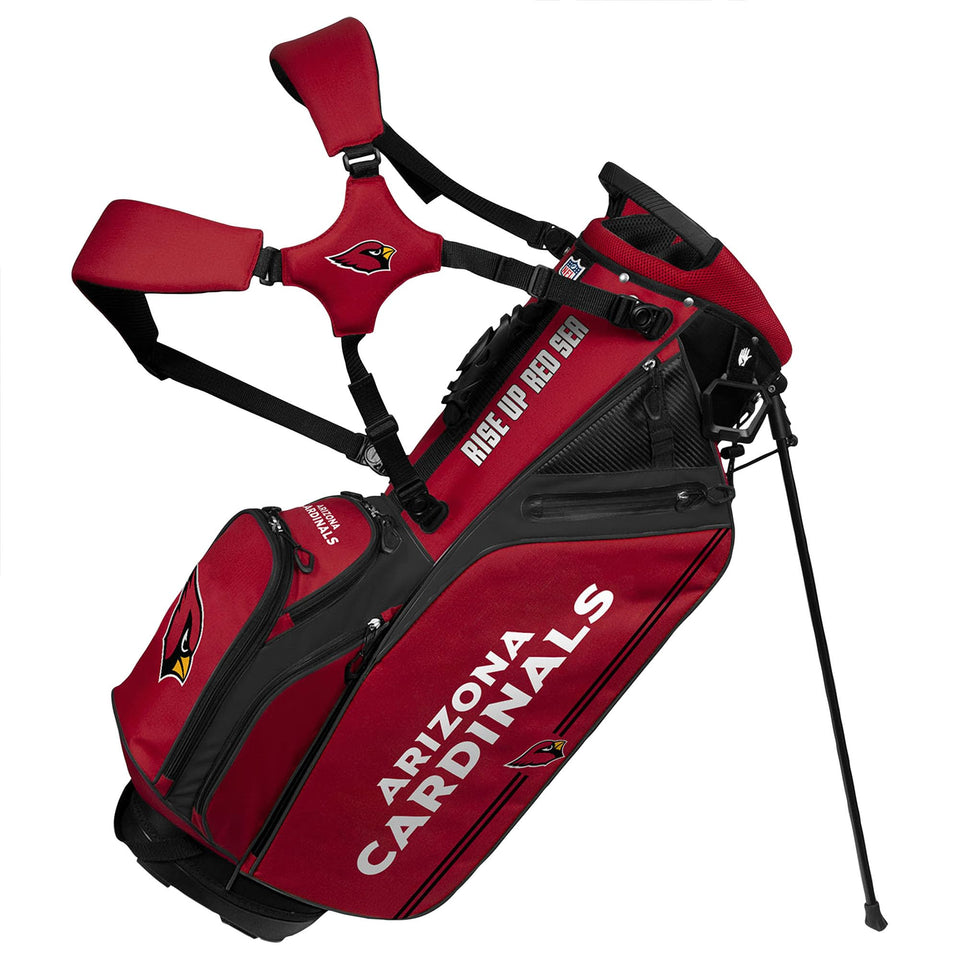 Team Effort WinCraft Caddie Carry top view with 14-way club organization.