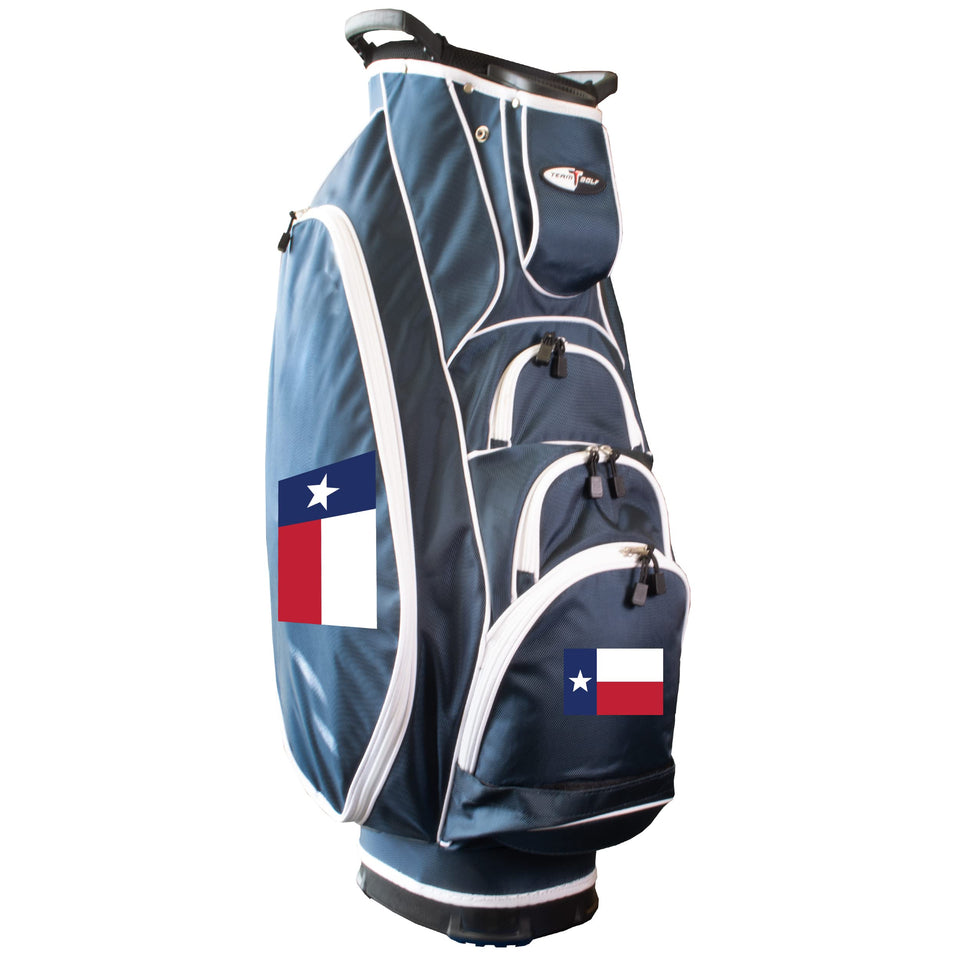 Team Golf Albatross Cart bag with 10-way divider for easy club access during rounds.