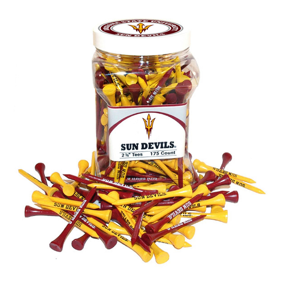 Team Golf Arizona State Sun Devils jar of 175 tees for organized on-course setups.
