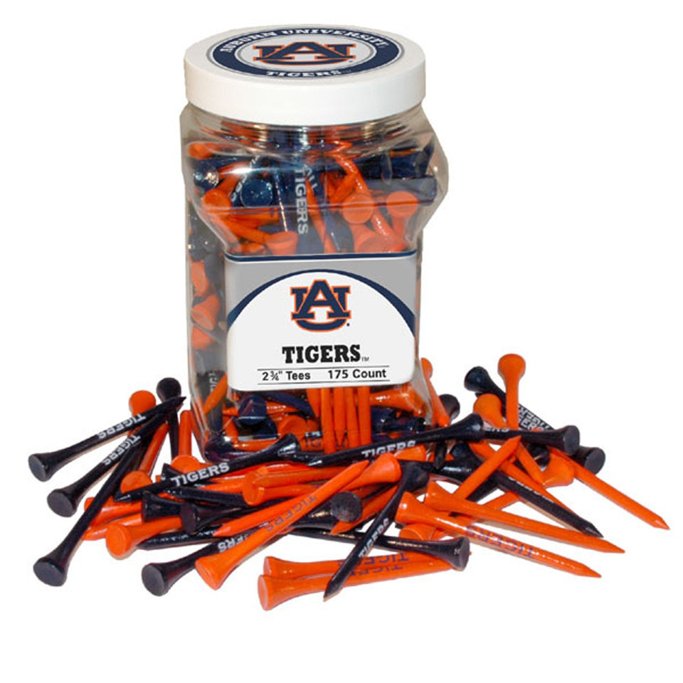 Team Golf Auburn Tigers tees jar for on-course use with Auburn branding.