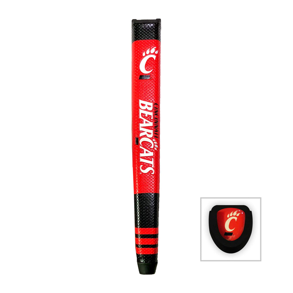Team Golf Cincinnati Bearcats putter grip with removable gel marker for easy on-green use