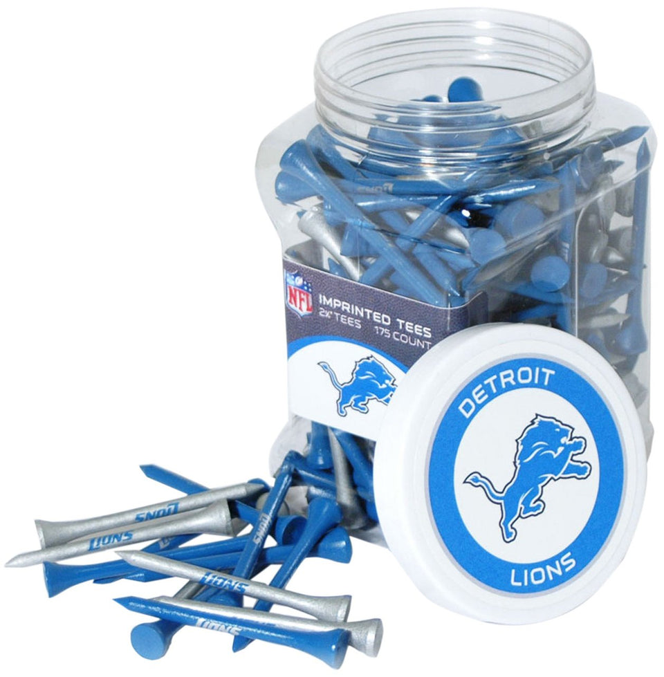Team Golf Detroit Lions jar of 175 golf tees for practice and on-course use