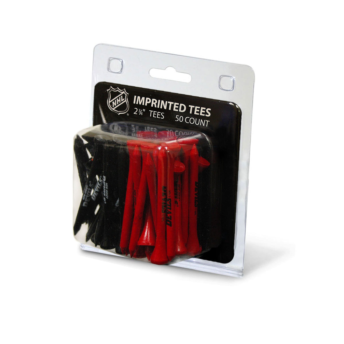 Team Golf New Jersey Devils 50-pack golf tees ready for on-course play and team pride