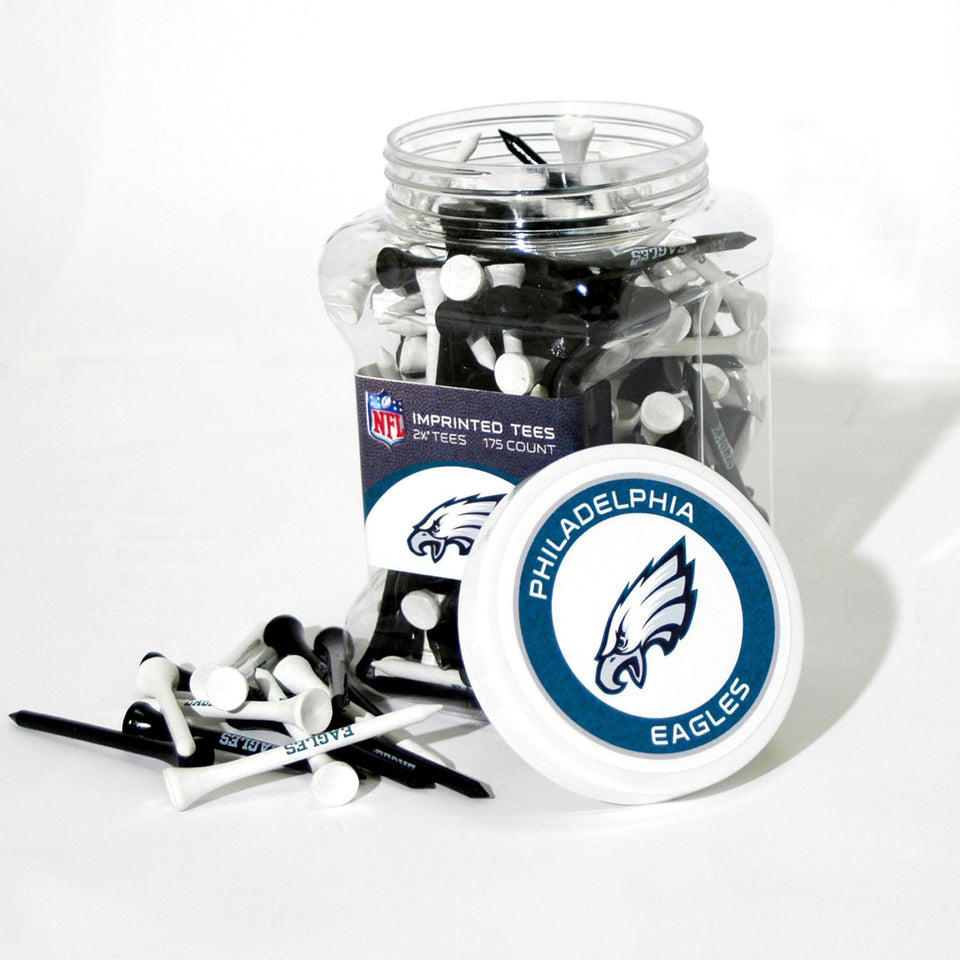 Team Golf Eagles jar of 175 tees for quick, organized tee options on the course