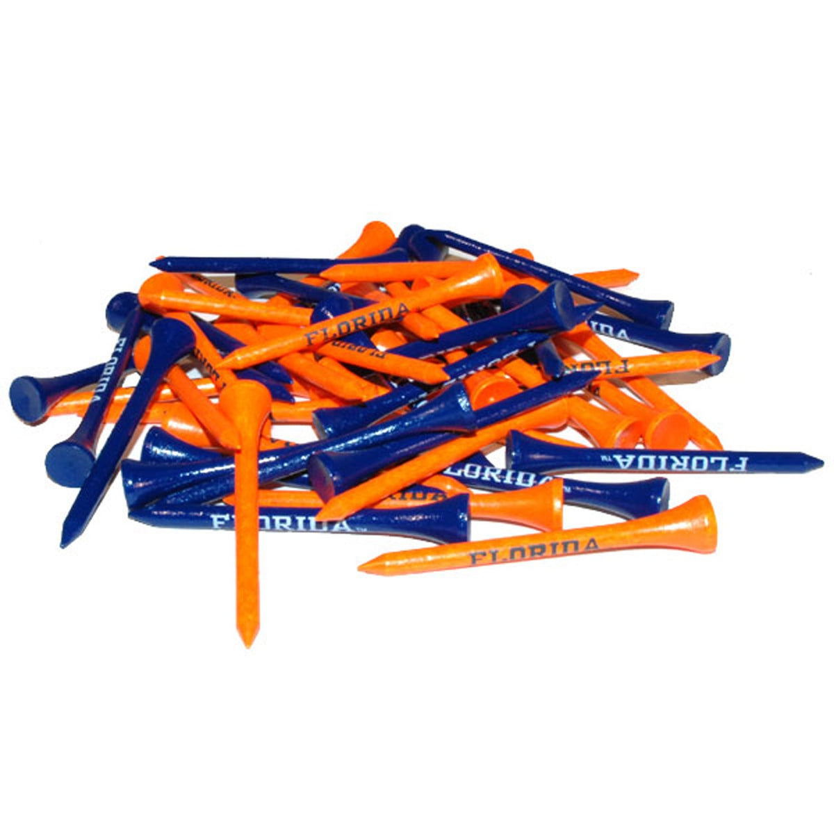 Team Golf Florida Gators 50-pack tees for regulation play featuring team imprint.