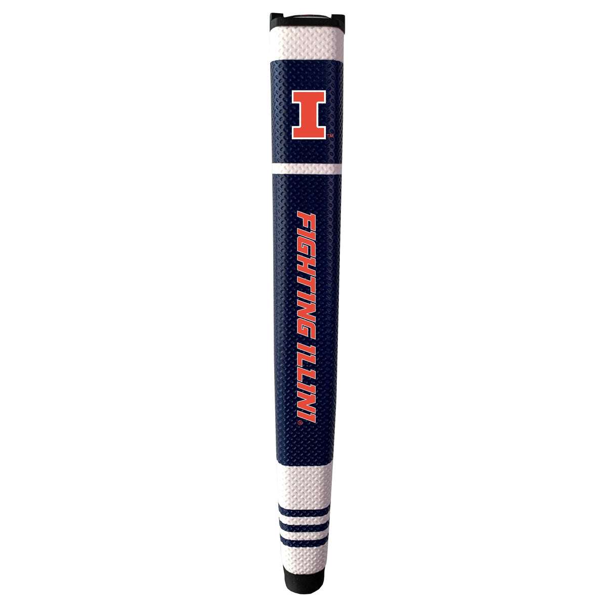 Team Golf Illinois Fighting Illini putter grip showcases logo for consistent grip on greens