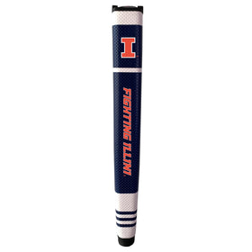 Team Golf Illinois Fighting Illini putter grip showcases logo for consistent grip on greens