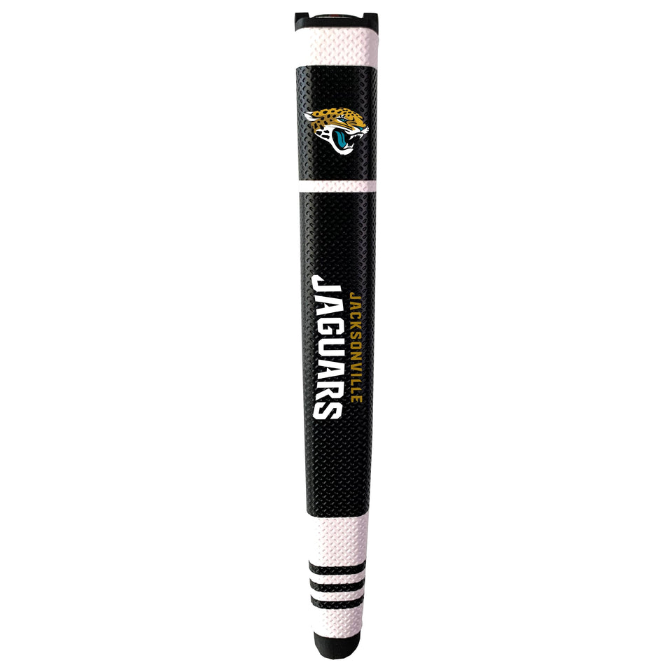 Team Golf Jaguars putter grip with soft polyurethane surface for comfortable control