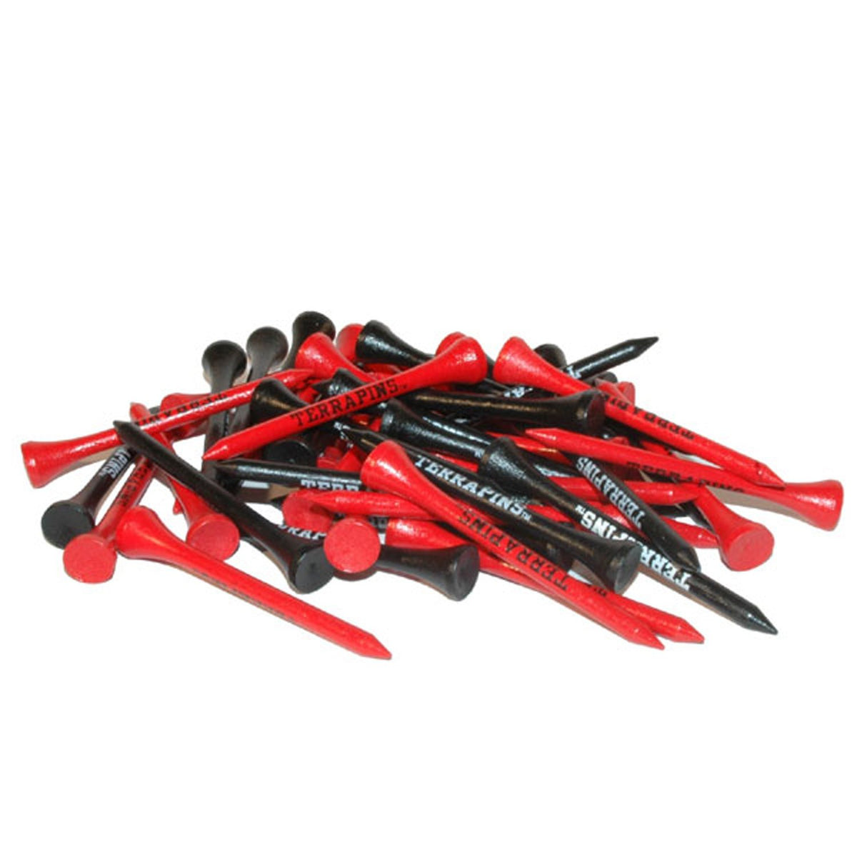 Team Golf Maryland Terrapins tees 50-pack for convenient practice and fan-inspired play