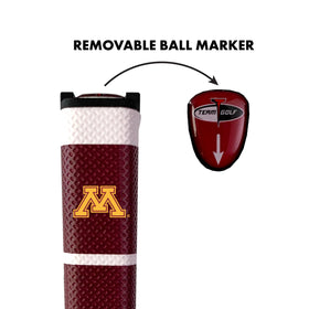 Team Golf Minnesota Golden Gophers ball marker removable gel top for quick setup.
