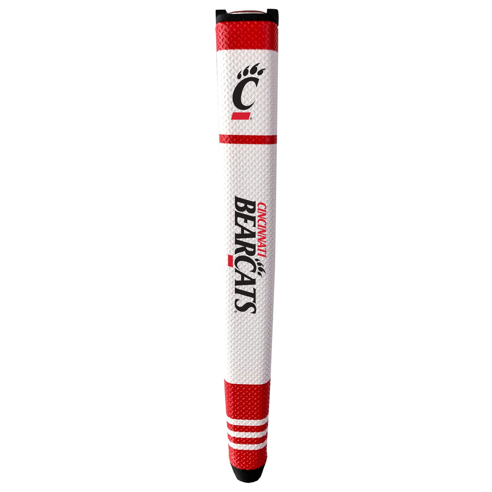 Team Golf NCAA Cincinnati putter grip with multi-color design for confident greenside control.