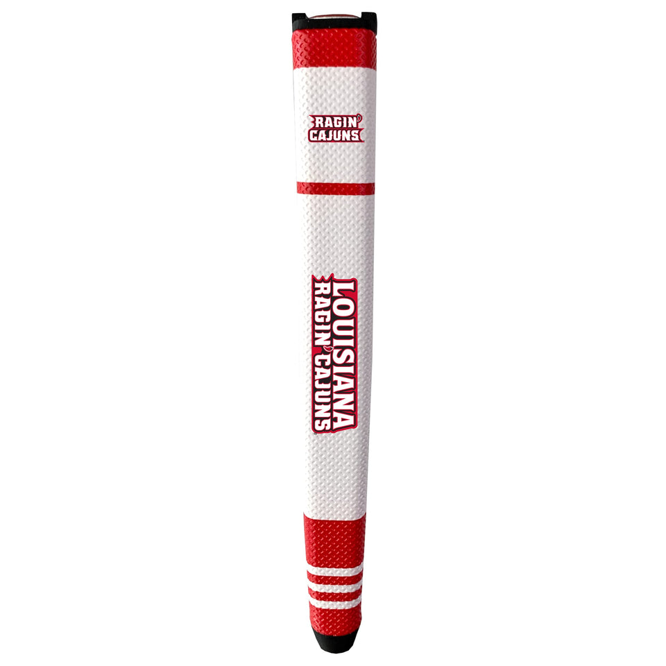 Team Golf NCAA Louisiana-Lafayette putter grip with multicolor finish and soft polyurethane texture.