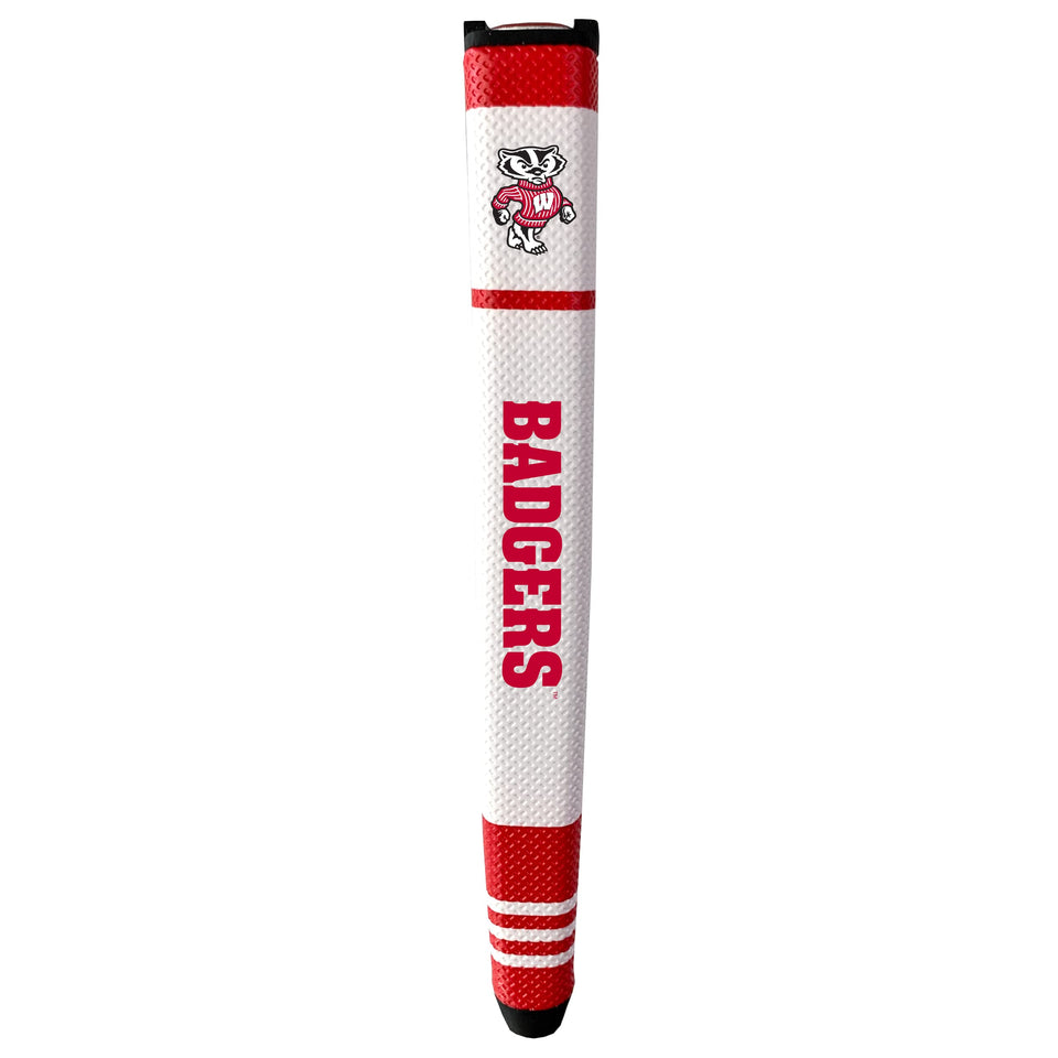 Team Golf NCAA putter grip in multi-colored finish, soft polyurethane surface for smooth putting control.