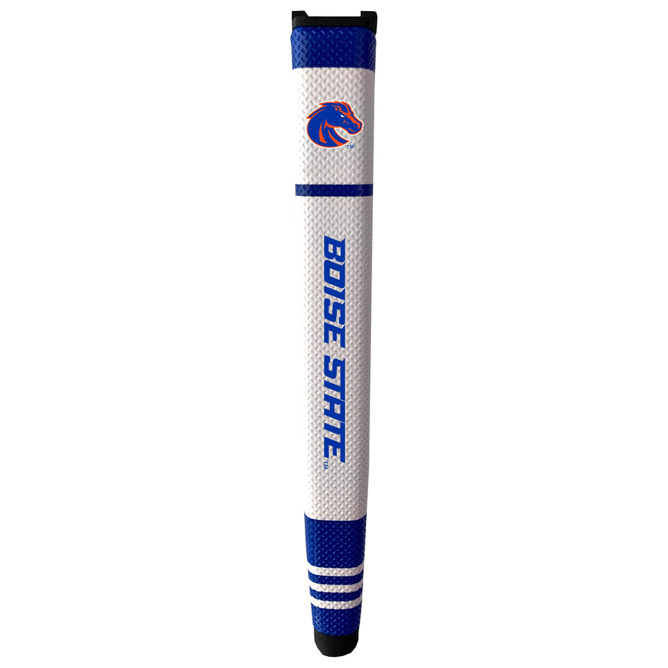 Team Golf NCAA putter grip in multi-colored finish enhances feel on every stroke.