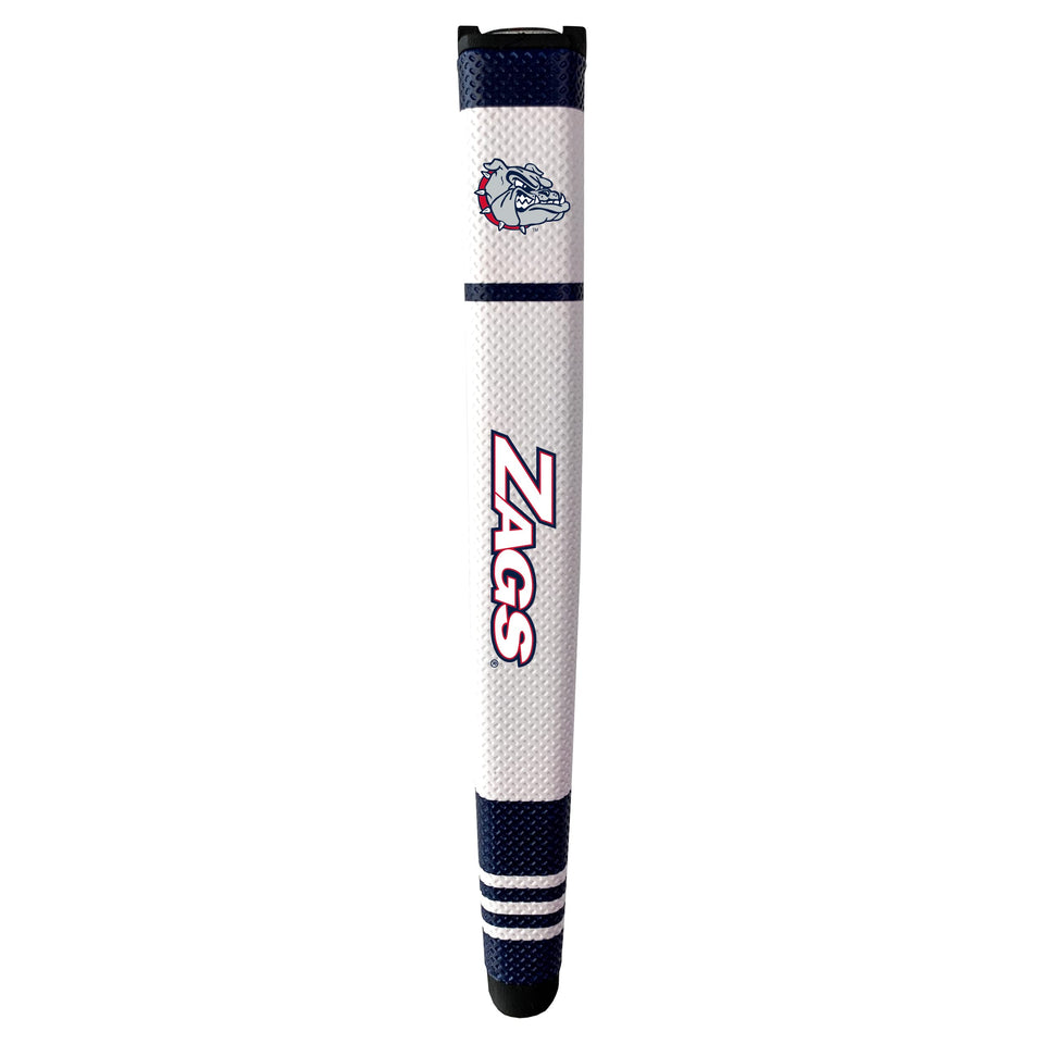 Team Golf NCAA putter grip multi-colored close-up with soft polyurethane surface for steady control.
