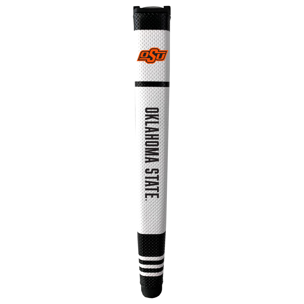 Team Golf NCAA putter grip with multi-color design for easy alignment and control.