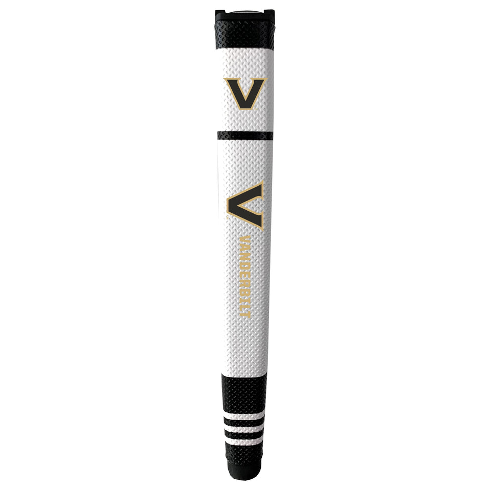 Team Golf NCAA putter grip in multi-color design with soft polyurethane surface for comfortable control.