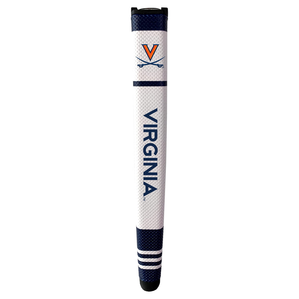 Team Golf NCAA Virginia putter grip with multi-colored design for comfortable control on the green