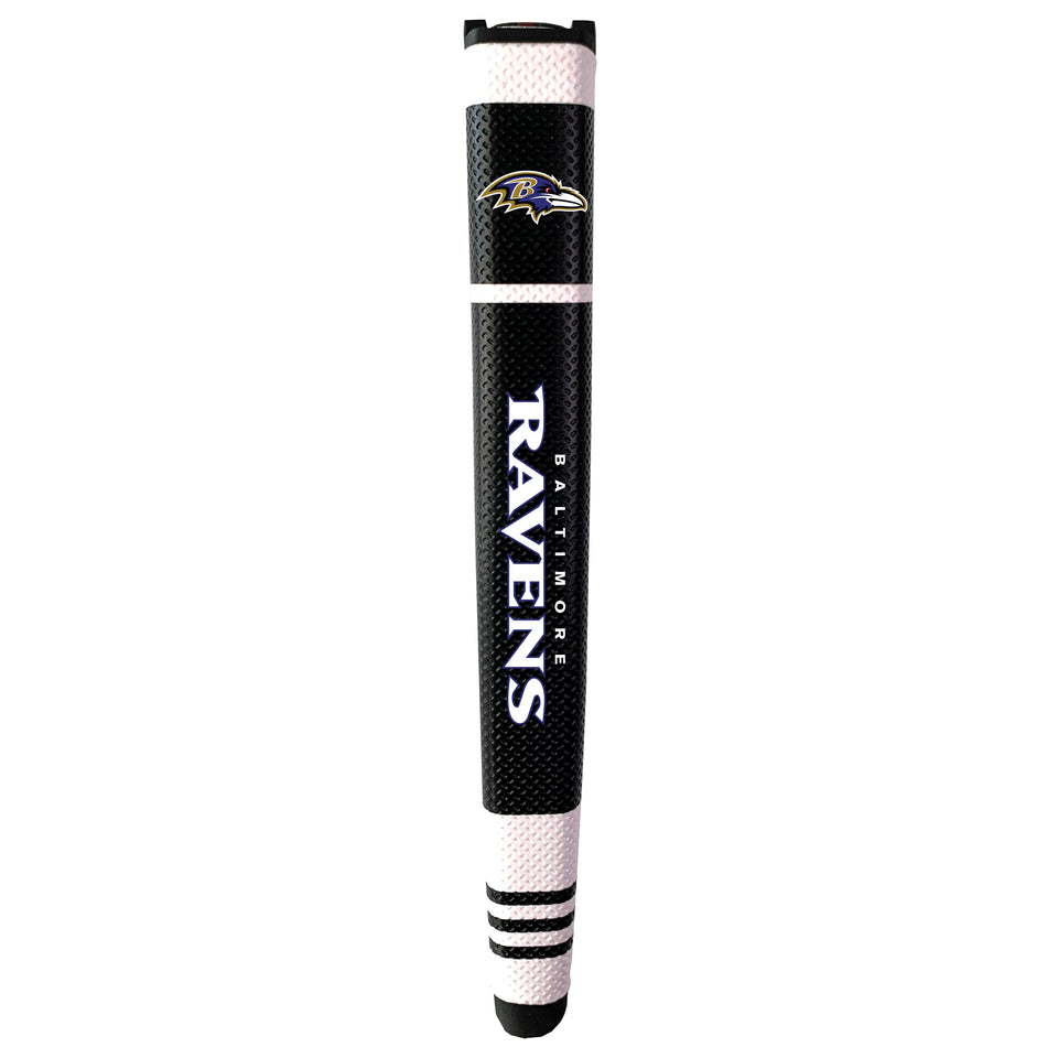 Team Golf Ravens putter grip with gel marker, magnet keeps marker handy during play