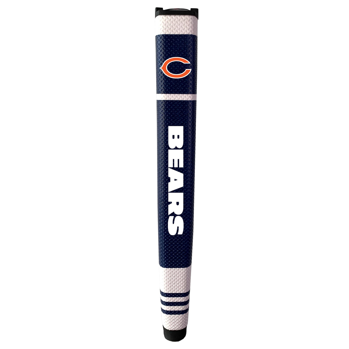 Team Golf Chicago Bears putter grip with gel top marker for easy on-green alignment.