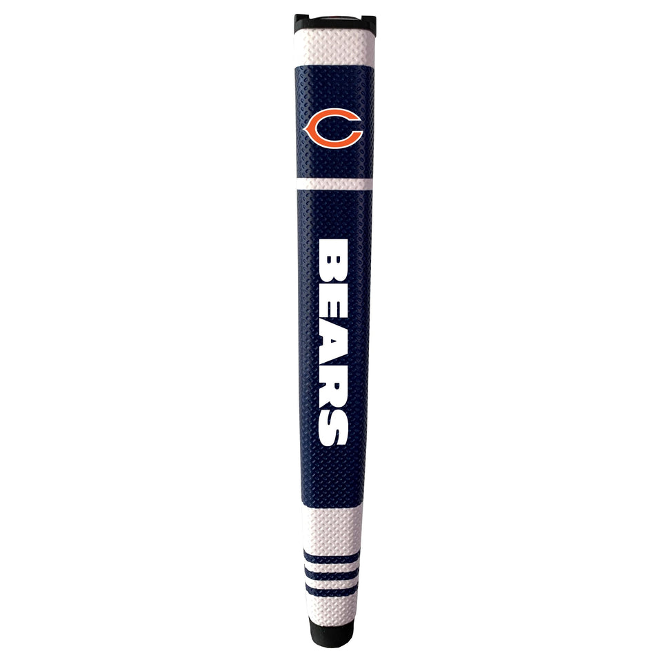 Team Golf Chicago Bears putter grip with gel top marker for easy on-green alignment.