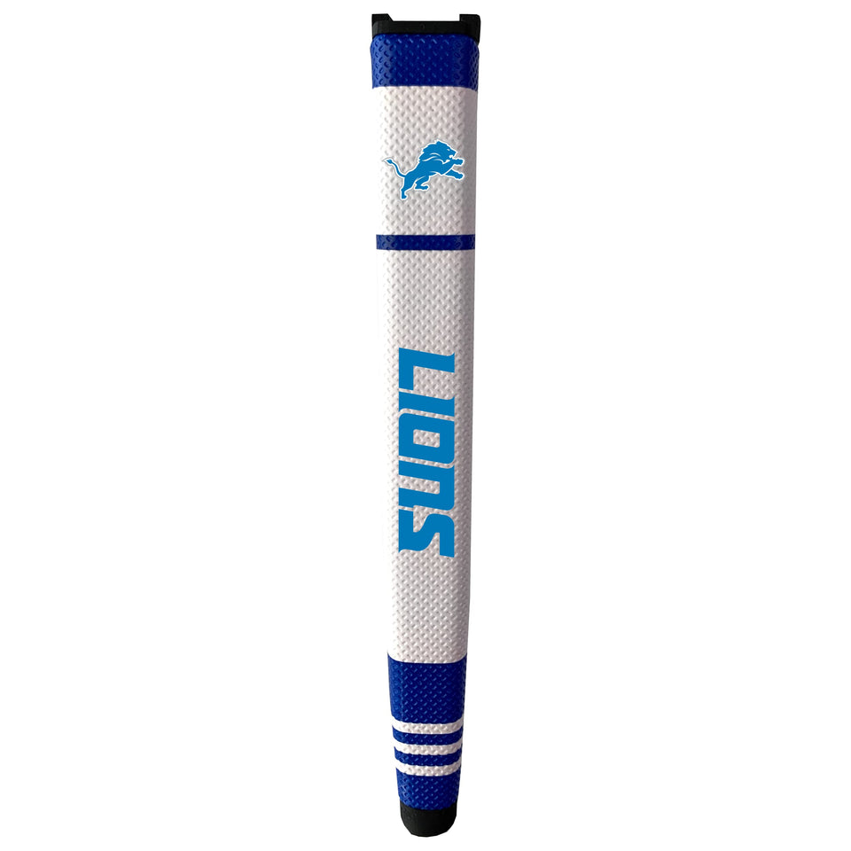Team Golf NFL Detroit Lions putter grip in multi-colored design improves control on greens