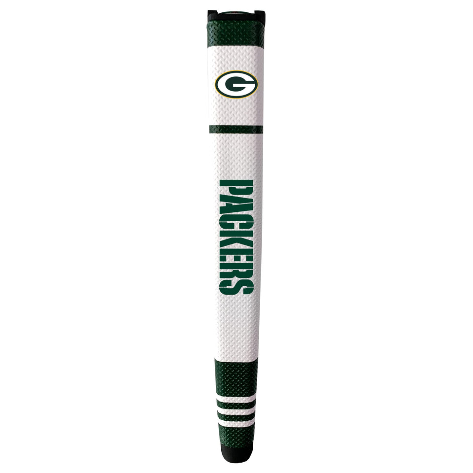 Team Golf NFL Green Bay Packers putter grip multicolor top view improves grip visibility